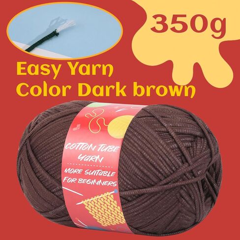 12.3OZ Yarn for Beginner Crocheting, 350g No Split Crochet Yarn, Beginners Yarn for Crocheting and Knitting with Crochet Hooks, Stitch Markers, Easy Yarn for Beginners Crocheting Christmas Decoration in Kuwait