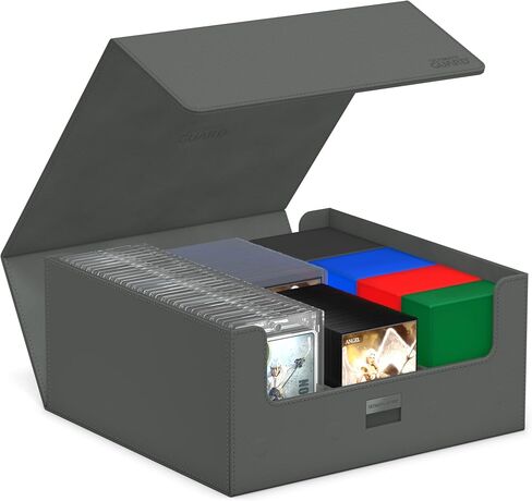 Ultimate Guard Treasurehive 90+, Magnetic Case for 90 Magnetic Card Cases (35pt) or Over 370+ Toploaders, Red, Magnetic Closure & Snaplock Mechanism in Kuwait