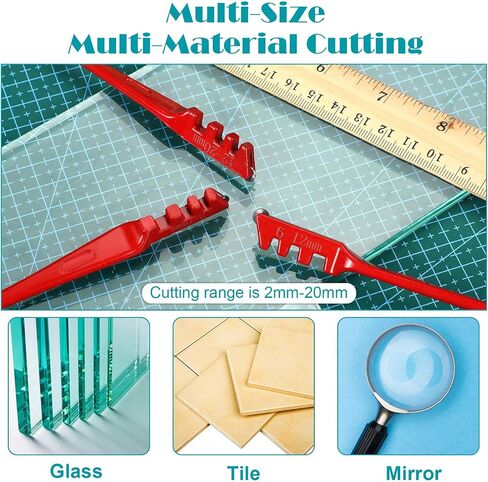 Honoson 3 Pieces DIY Stained Glass Cutter Tool for Mirror 2 mm - 20 mm Pencil Style Oil Feed Carbide Tip, Glass Cutting Tool for Glass Cutting in Saudi Arabia