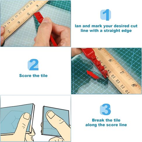 Honoson 3 Pieces DIY Stained Glass Cutter Tool for Mirror 2 mm - 20 mm Pencil Style Oil Feed Carbide Tip, Glass Cutting Tool for Glass Cutting in Saudi Arabia