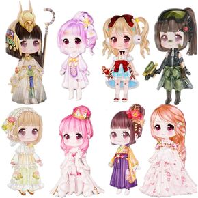 IMNEXT2U Puffy Sticker Pad Set Activity Book: Beauty Princess Dress-Up Girl and Boy Cute Reusable Sticker for Toddler's Craft Gift