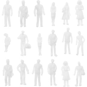 The Lord of the Tools 100Pcs 1:100 White People Unpainted Figures Exquisite Miniature Character Models Decorative Accessories for DIY Making Mini Dollhouse Building in Kuwait