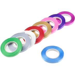 HNGSON Colorful Curling Ribbon Balloon Ribbons Gift Wrapping Ribbon 10m Length, Pack of 9 in Kuwait