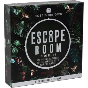 Talking Tables Island Escape Room Game for Adults Teenager, Solve Unique Puzzles & Codes to Save The Bees, Games Night, Age 16+, 2-6 Players, Birthday, Dinner Party, Christmas (Host-Escape-Island)