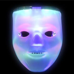 The Dreidel Company Halloween Light-Up Double Mask, Party Accessory, Party Favor, Outfit Accessories Party Supply, 8"