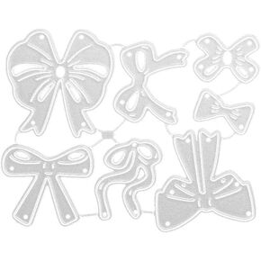 Silver Bow Cutting Dies Metal Butterfly Bow 3D Die Cuts Stencil Tool Bowtie Embossing Template for DIY Card Making Scrapbook Photo Album Craft Die-Cuts in Kuwait