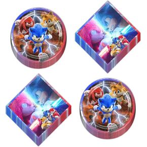 40 عبوة من لوازم حفلات أعياد الميلاد باللون الأزرق القنفذ، 20 طبق، و20 منديلاً in Kuwait