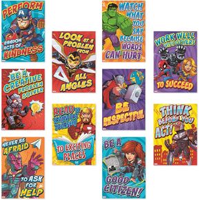 Eureka Marvel Motivational Poster Set Bulletin Board Set, 10 Posters in Saudi Arabia