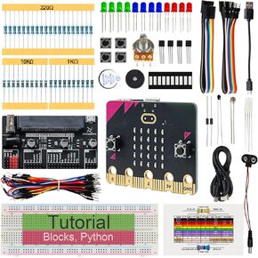 FREENOVE Basic Starter Kit for BBC Micro:bit (V2 Included), 179-Page Detailed Tutorial, 162 Items, 27 Projects, Blocks and Python Code in Kuwait