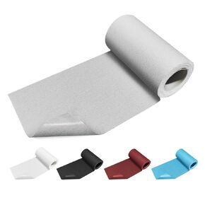 KOCOZA Linen Fabric Repair Patches, Self Adhesive Fabric Repair Tape 5.9x39 inch Extra Size Couch Patch Kits for Furniture, Curtains, Sofa, Headboards, Chairs, Clothing, Tents (5.9x39 Black)