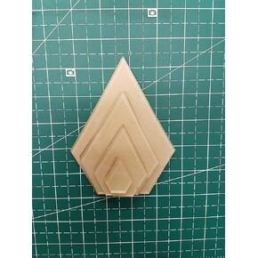 LaserThing Itajime Shibori Jewel Templates 4", 3", 2", 1" - 8 Piece Set