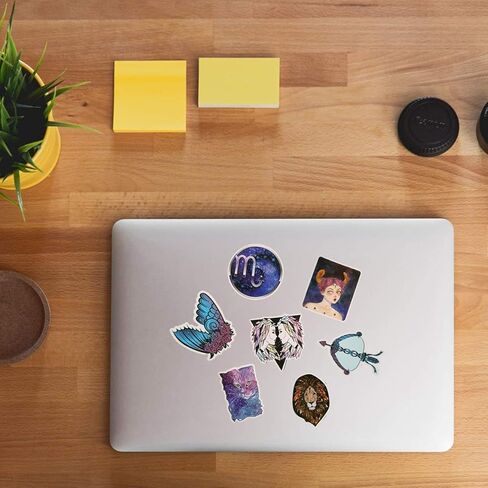 ملصقات التارو العرافة من 100 قطعة من الابراج والنجوم والمجرة بتصميم هاراجوكو، ملصقات بنمط الاضواء الشمالية والسماء المرصعة بالنجوم، ملصقات من الفينيل لمجرة التارو والاسطورة السحرية للابتوب والمصدات in Kuwait