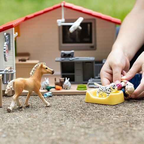 Schleich Farm World, Farm Animal Gifts for Kids, Vet Practice with Horse Figure, Animal Toys, and Accessories, 27-piece set, Ages 3+ in Saudi Arabia