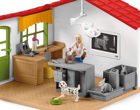 Schleich Farm World, Farm Animal Gifts for Kids, Vet Practice with Horse Figure, Animal Toys, and Accessories, 27-piece set, Ages 3+ in Saudi Arabia