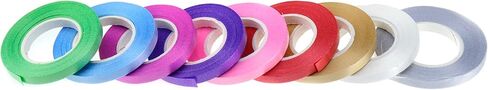 HNGSON Colorful Curling Ribbon Balloon Ribbons Gift Wrapping Ribbon 10m Length, Pack of 9 in Kuwait
