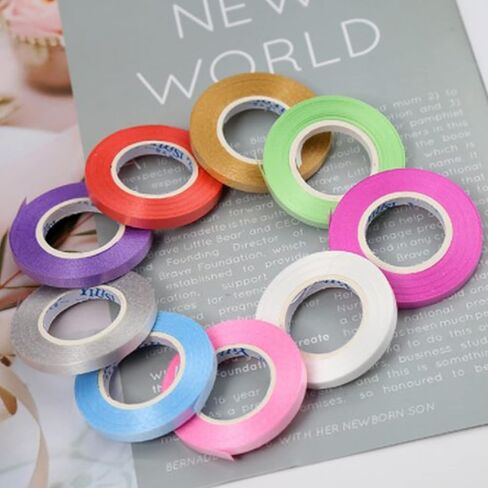 HNGSON Colorful Curling Ribbon Balloon Ribbons Gift Wrapping Ribbon 10m Length, Pack of 9 in Kuwait