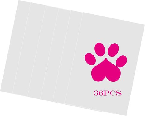 Yagrla 36 Pieces Sanded Shrink Plastic Sheets, Shrink Films Papers for Mothers Day Gifts to Creative Jewelry,Keychains,Ornaments -7.9 X 5.7 inch in Kuwait