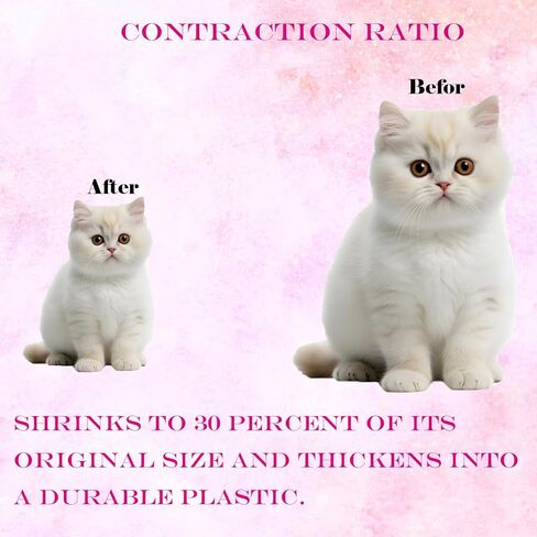 Yagrla 36 Pieces Sanded Shrink Plastic Sheets, Shrink Films Papers for Mothers Day Gifts to Creative Jewelry,Keychains,Ornaments -7.9 X 5.7 inch in Kuwait