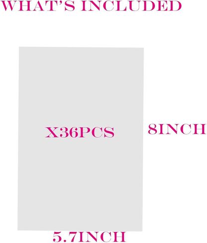 Yagrla 36 Pieces Sanded Shrink Plastic Sheets, Shrink Films Papers for Mothers Day Gifts to Creative Jewelry,Keychains,Ornaments -7.9 X 5.7 inch in Kuwait