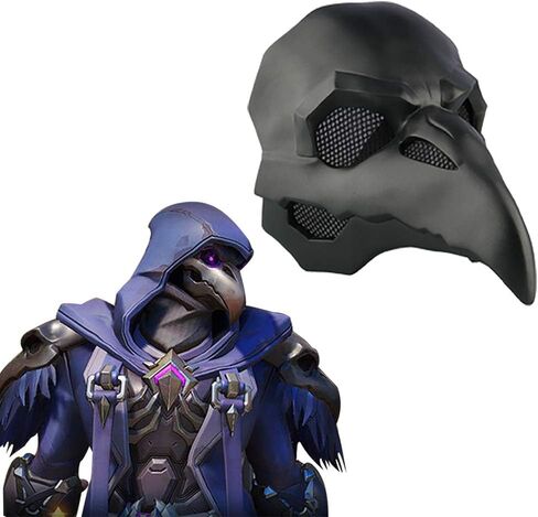 قناع الهالوين Overwatch Reaper Gabriel Reyes Cosplay Mask Game Anime Costume Accessory Prop | مرخص رسميًا in Kuwait