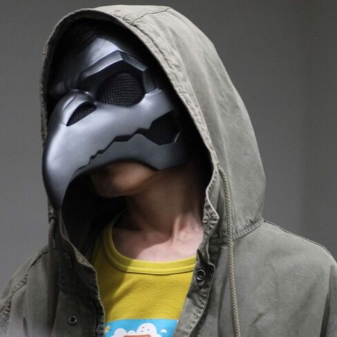 قناع الهالوين Overwatch Reaper Gabriel Reyes Cosplay Mask Game Anime Costume Accessory Prop | مرخص رسميًا in Kuwait