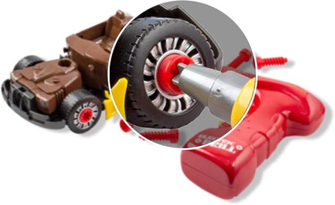 بيج موس تويز 661-184 قم ببناء سيارة السباق الخاصة بك - لعبة سيارة سباق ستيم هدية للاطفال، اصفر in Kuwait