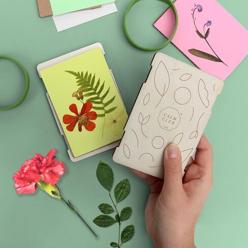 مجموعة ضغط الزهور من كالم كلوب | مجموعة حفظ الزهور | زهور مجففة للحرف اليدوية والزهور المضغوطة للحرف اليدوية | مجموعة تجفيف الزهور | حرف الزهور الجافة للبالغين | مجموعة ضغط الزهور للبالغين in Kuwait