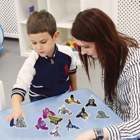 مجموعة ملصقات العاب من 50 قطعة من ملصقات غوريلا وزجاجة المياه واللابتوب والامتعة والجوال ولوح التزلج وسجل القصاصات، ملصقات علامات غوريلا مقاومة للماء للاطفال والمراهقين والبالغين in Kuwait