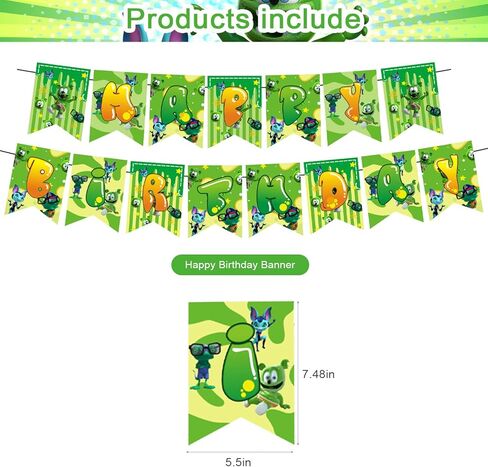 زينة حفلات الدب والاصدقاء من جامي بير اند فريندز، لوازم حفلات اعياد الميلاد لدب جامي اند فريندز تتضمن لافتة وزينة كيك و12 قطعة علوية للكب كيك - 18 بالون in Kuwait