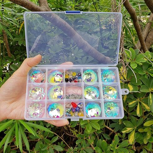 chengmu 30mm Crystal Glass Ball 10pcs Chandelier Prisms Pendants Parts Beads Rainbow Maker Garden Suncatcher for Windows Candelabra Lamp Curtain Party Wedding Decoration - AB Colour in Kuwait