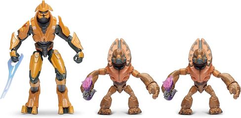 HALO 4" 3 Figure Pack Assortment - UNSC Marines with Weapons Fans - Build Your Universe - Amazon Exclusive in Saudi Arabia