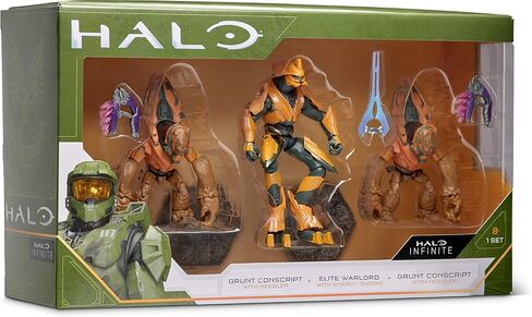 HALO 4" 3 Figure Pack Assortment - UNSC Marines with Weapons Fans - Build Your Universe - Amazon Exclusive in Saudi Arabia