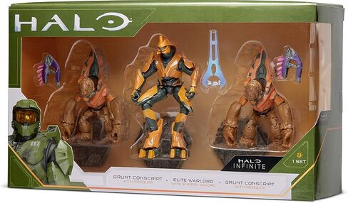 HALO 4" 3 Figure Pack Assortment - UNSC Marines with Weapons Fans - Build Your Universe - Amazon Exclusive in Saudi Arabia