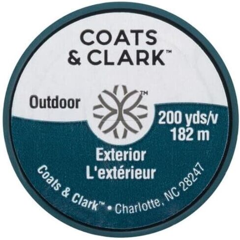 خيط المعيشة في الهواء الطلق من Coats، حزمة S971 بطول 200 ياردة مع إبر يدوية متنوعة شديدة التحمل من Bella's Crafts، 7 قطع (أسود) in Kuwait