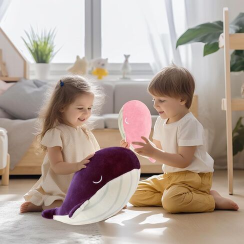 Whale Plush Pillow, Blue 10 Inch, Cute Stuffed Animal Plushies in Saudi Arabia