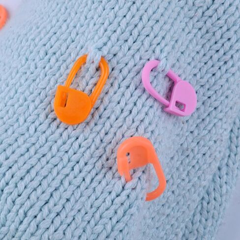 200pcs Colorful Knitting Stitch Counter Knitting Weave Crochet Locking Stitch Markers Stitch Needle Clip in Saudi Arabia