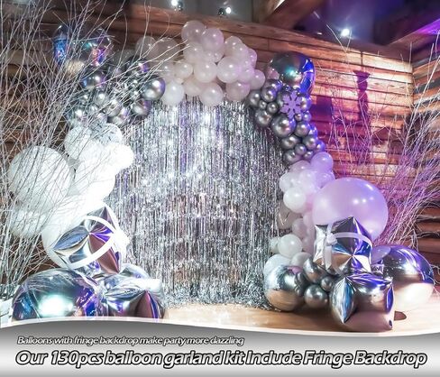 طقم قوس بالون وردي ساخن من FOTIOMRG 130 قطعة، 18 12 10 5 بوصة بالونات لاتكس وردية ساخنة بأحجام مختلفة لأعياد الميلاد وحفلات الزفاف وحفلات الزفاف وحفلات العازبة (مع خلفية هامشية) in Kuwait