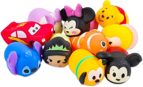 Disney Jigglies Stretchy Toys Mega Pack for Kids - Bundle with 3 Disney Stretchy Toy Sets with 2 Figurines Each Plus Stickers, More | Disney Collectibles, Disney Toys (6 Toys Total) in Saudi Arabia