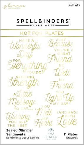 Spellbinders Sealed Sentiments Glimmer Hot Foil Plate, ONE in Saudi Arabia