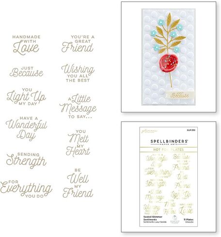 Spellbinders Sealed Sentiments Glimmer Hot Foil Plate, ONE in Saudi Arabia