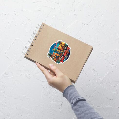San Diego Sticker Souvenirs Small Decal for Water Bottle Laptop Notebook Tumbler Skateboard Computer Phone Size - 4″×4″ Funny Gift Graphic Decorative Wall in Saudi Arabia