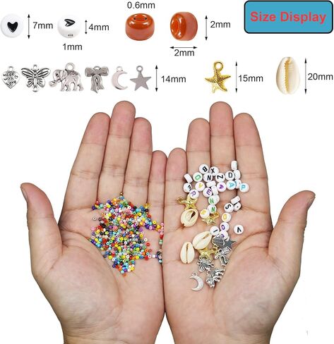 LEECOON 33600+ قطعة مقاس 12/0 2 مم خرز زجاجي لصنع المجوهرات، خرز صغير 48 لونًا مجموعة متنوعة للبالغين الفتيات صنع قلادة وأقراط مع دلايات خرز الأبجدية in Kuwait