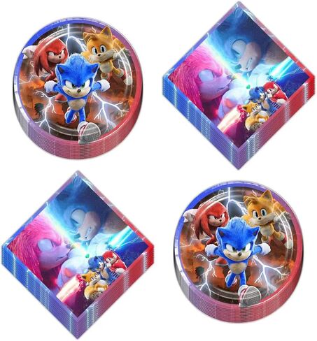 40 عبوة من لوازم حفلات أعياد الميلاد باللون الأزرق القنفذ، 20 طبق، و20 منديلاً in Kuwait