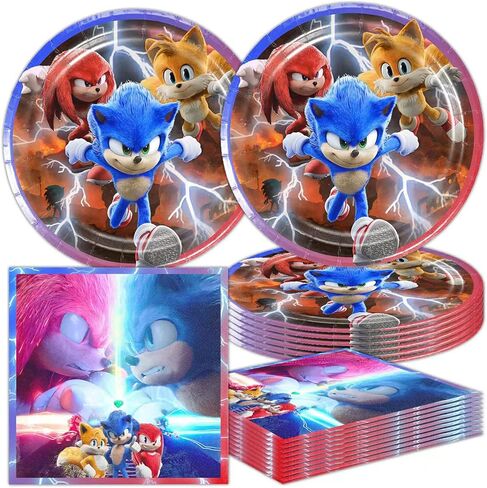 40 عبوة من لوازم حفلات أعياد الميلاد باللون الأزرق القنفذ، 20 طبق، و20 منديلاً in Kuwait