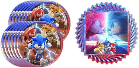 40 عبوة من لوازم حفلات أعياد الميلاد باللون الأزرق القنفذ، 20 طبق، و20 منديلاً in Kuwait