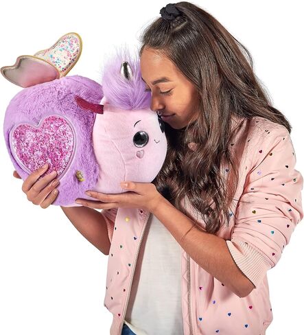 Rainbocorns Jelly Shake Surprise Series 2 Hippo by ZURU Cuddle Plush Scented Stuffed Animal, Slime Mix, Talkback Feature and More, Ages 3+ (Hippo) in Kuwait