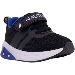 Nautica Kids' Light-Up Flashing Sneaker Athletic Running Shoes with Strap | Fashionable and Fun for Boys and Girls | Available in Toddler and Little Kid Sizes
