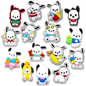 15 قطعة من تعليقات تزيين احذية الكلب اللطيفة لقباقيب كروكس، اكسسوارات كارتون للجراء وهدايا الحفلات للاطفال الاولاد والبنات، معدن غير ثمين، بدون احجار كريمة, معدن, بدون الأحجار الكريمة in Kuwait