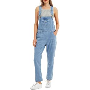 Anna-Kaci Womens Loose Denim Overalls Pants Fashion Bib Jeans Jumpsuits for Women in Saudi Arabia