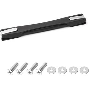 MroMax 2Pcs Luggage Handle 9.06" x 0.98" (L x W) Plastic Pull Handle Grip Replacement 230mm x 25mm for Luggage Suitcase Box Black Tone